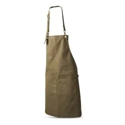 Dacore Forklæde I Kanvas Med 2 Lommer Brun