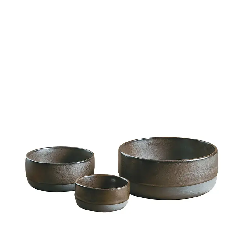 Aida RAW Metalic Brown Skålesæt 3 Dele 3 Aida RAW Metalic Brown Skålesæt 3 Dele