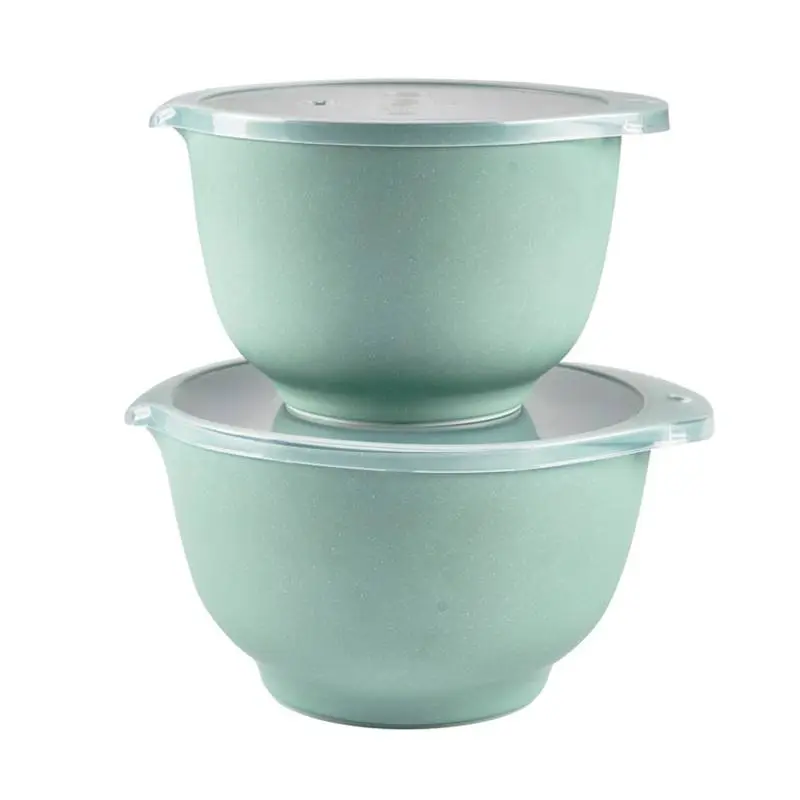 Rosti Margrethe Røreskåle 2+3 Liter Med Låg Pebble Grøn 3 Rosti Margrethe Røreskåle 2+3 Liter Med Låg Pebble Grøn