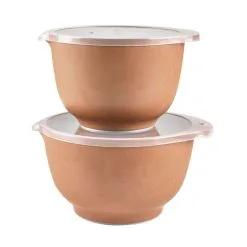 Rosti Margrethe Røreskåle 2+3 Liter Med Låg Pebble Terra