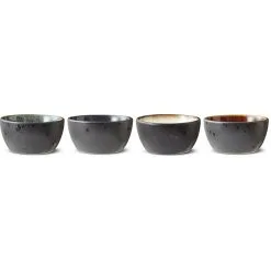 Bitz Skålesæt 4 Stk. Sort/assorteret 10 Cm
