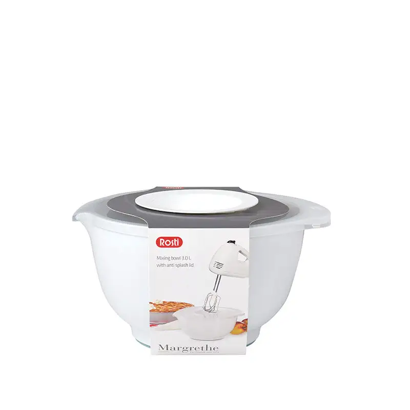 Rosti Margrethe Skål Med Låg Hvid 3,0 Liter 3 Rosti Margrethe Skål Med Låg Hvid 3,0 Liter