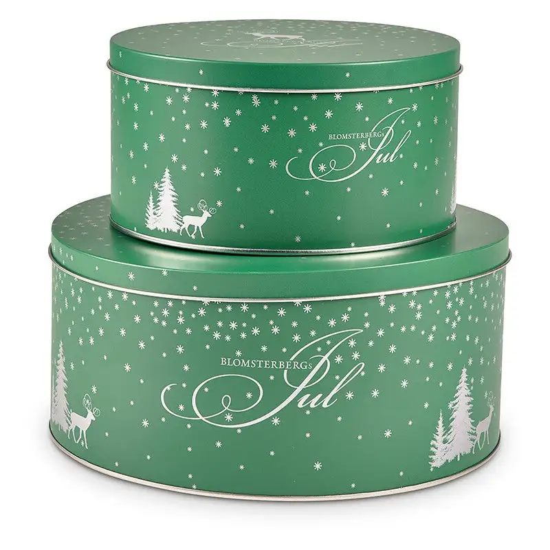 Blomsterbergs Kagedåsesæt 2 Stk Grøn/sølv 3 Blomsterbergs Kagedåsesæt 2 Stk Grøn/sølv