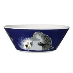 Mumi By Arabia Skål Mårren 15 Cm Mørkeblå