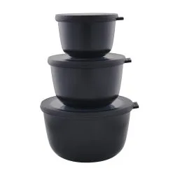 Mepal Cirqula Skåle 3 Pak Sort Høj