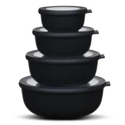 Mepal Cirqula Skålesæt 4 Dele Lav Sort