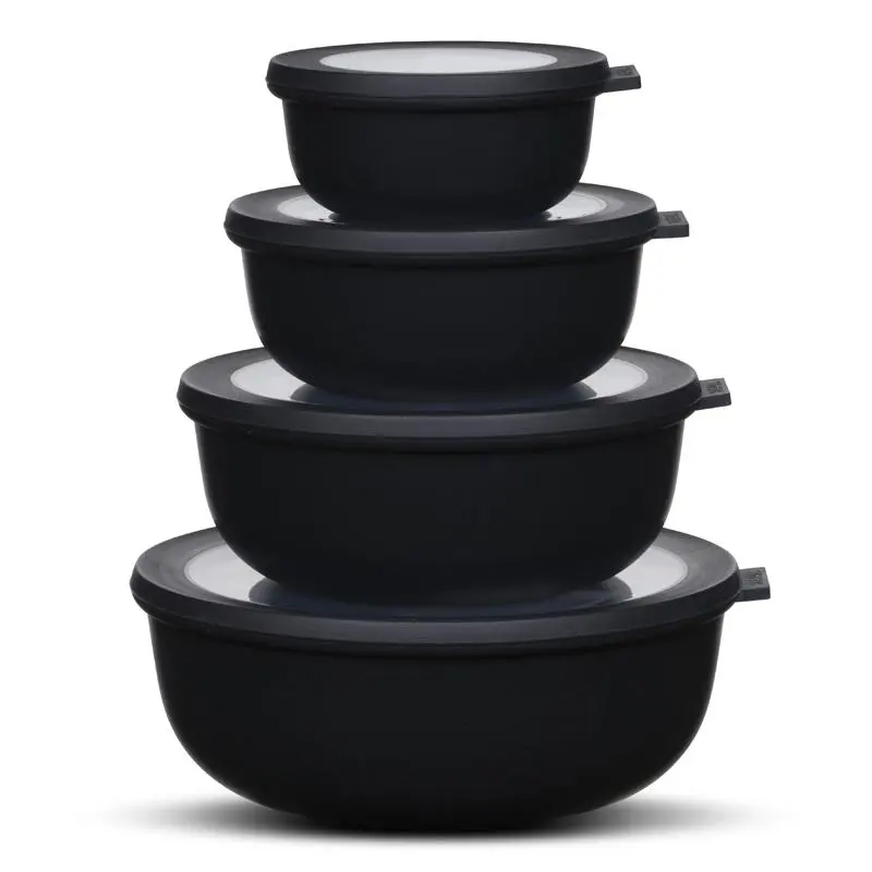 Mepal Cirqula Skålesæt 4 Dele Lav Sort 3 Mepal Cirqula Skålesæt 4 Dele Lav Sort