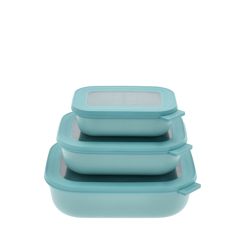 Mepal Cirqula Rekt. Skålesæt Med Låg Nordgreen 3 Mepal Cirqula Rekt. Skålesæt Med Låg Nordgreen