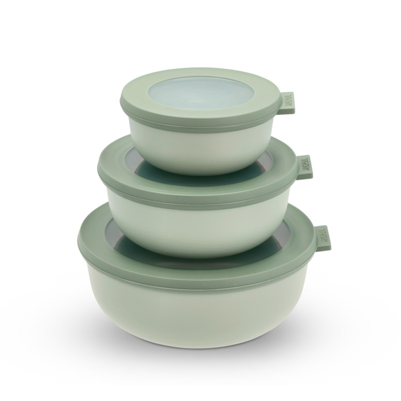 Mepal Cirqula Skålesæt Med Låg Lav Nordic Sage 3 Mepal Cirqula Skålesæt Med Låg Lav Nordic Sage