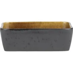 Bitz Fad, Sort/amber 19x14 Cm.