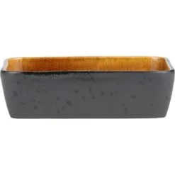 Bitz Fad, Sort/amber 33x21 Cm.