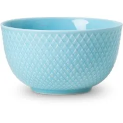 Lyngby Porcelæns Fabrikken Lyngby Rhombe Skål, Ø11 Cm. Turkis