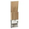 Hjem & Bord Knivholder Til Skuffe, Bambus /5 Knive -Køkkenudstyr wooden bamboo knife set holder wood block kitchen organiser rack 187669493